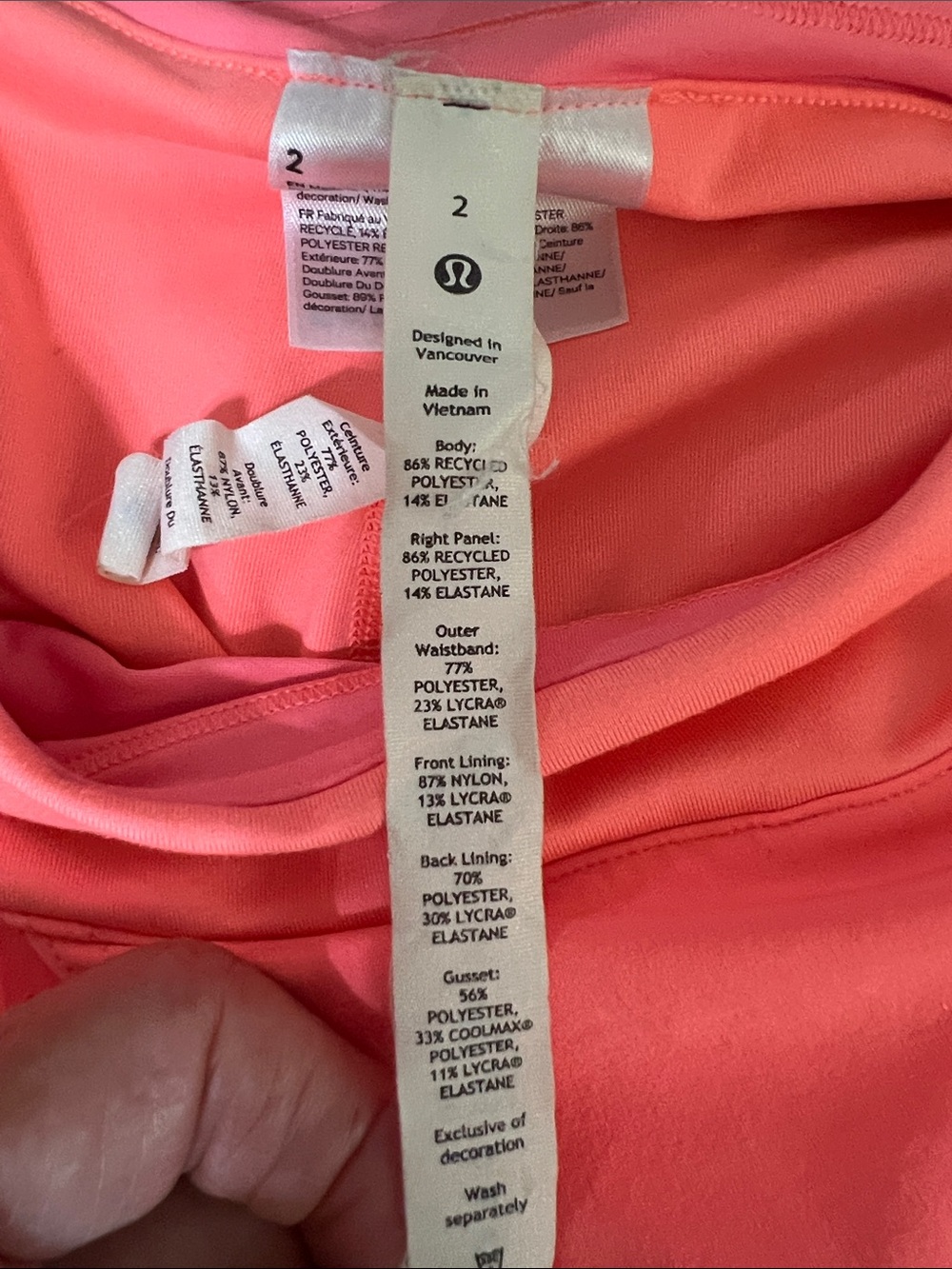 Lululemon Asymmetrical Pleated Tennis Skirt Sunset, size 2, W8AFSS 22-4 Y9 - Picture 6 of 15